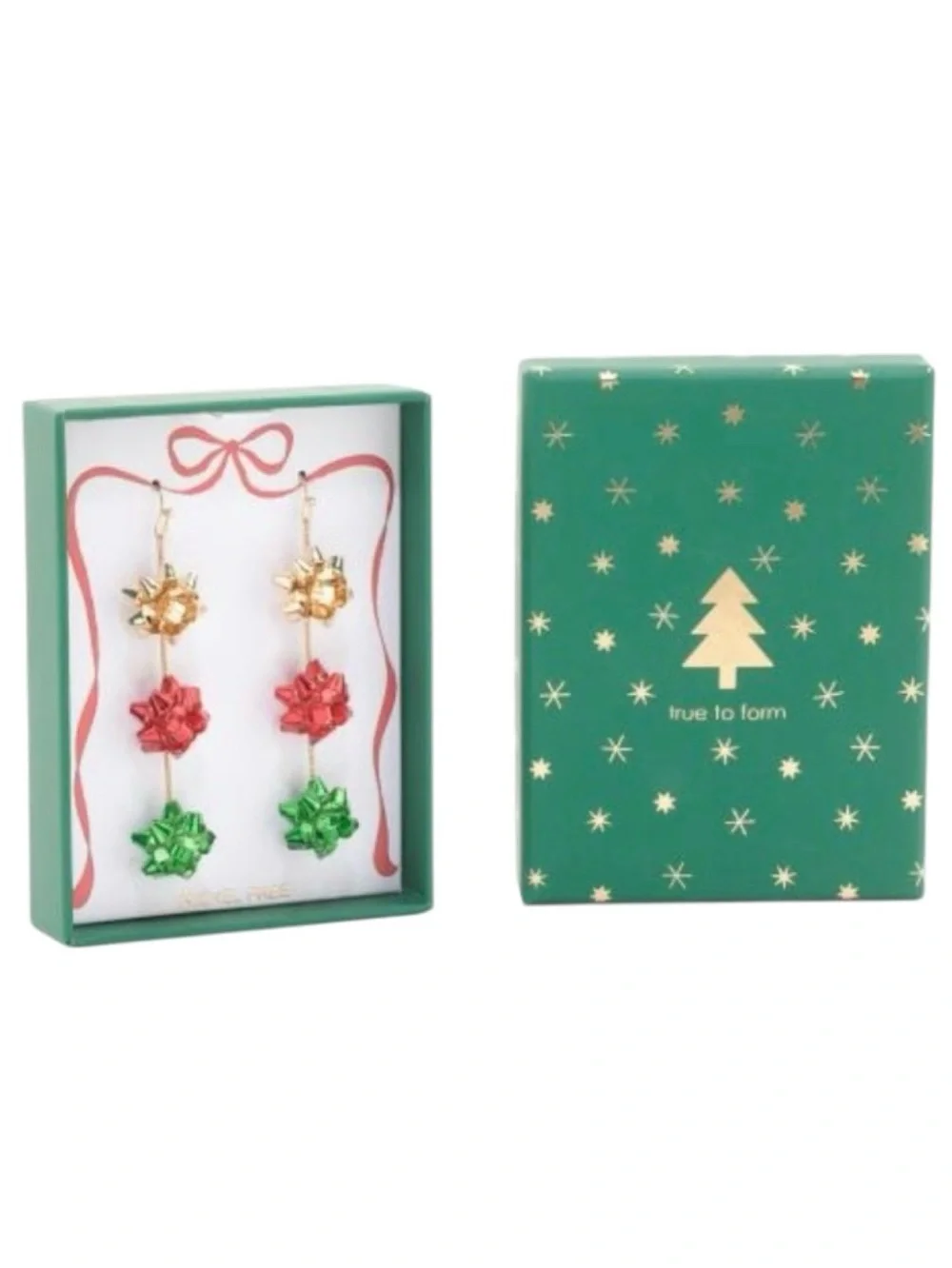 True to Form Gift Bow Dangle Earrings (NWT)